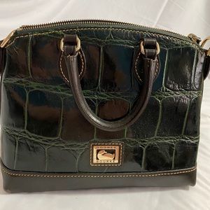 Dooney & Bourke Green Alligator Print leather